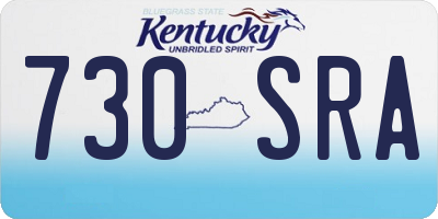 KY license plate 730SRA