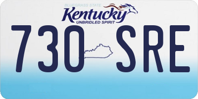 KY license plate 730SRE