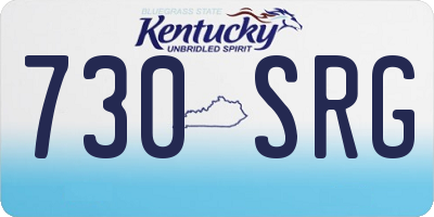 KY license plate 730SRG