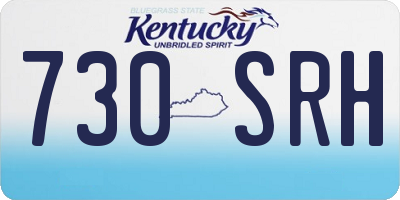 KY license plate 730SRH