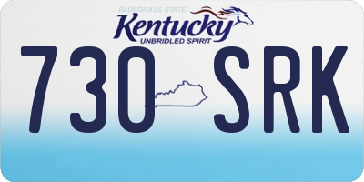 KY license plate 730SRK