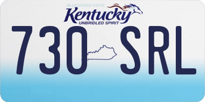 KY license plate 730SRL