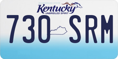 KY license plate 730SRM