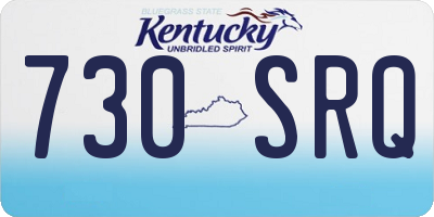 KY license plate 730SRQ
