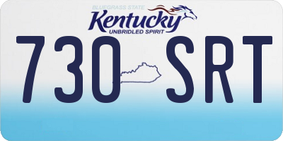 KY license plate 730SRT