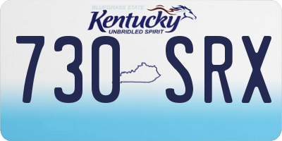 KY license plate 730SRX