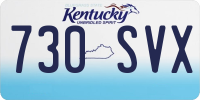 KY license plate 730SVX