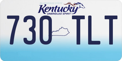 KY license plate 730TLT