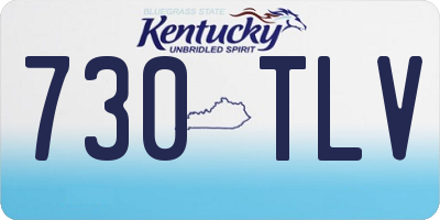 KY license plate 730TLV