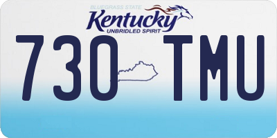 KY license plate 730TMU