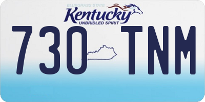 KY license plate 730TNM
