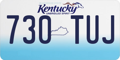 KY license plate 730TUJ