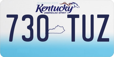 KY license plate 730TUZ