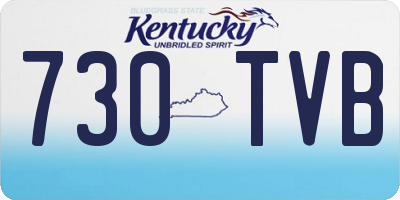 KY license plate 730TVB