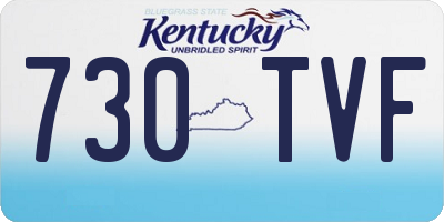 KY license plate 730TVF
