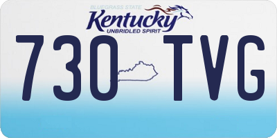 KY license plate 730TVG