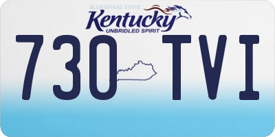 KY license plate 730TVI