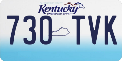 KY license plate 730TVK