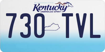 KY license plate 730TVL