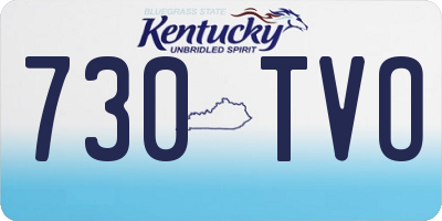 KY license plate 730TVO