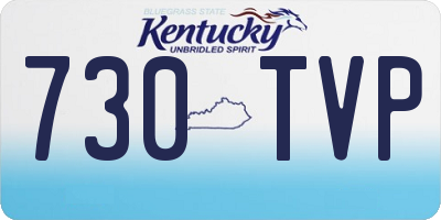KY license plate 730TVP
