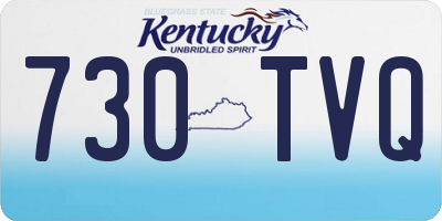 KY license plate 730TVQ