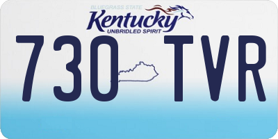 KY license plate 730TVR