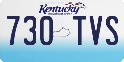 KY license plate 730TVS
