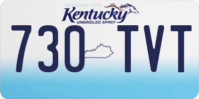 KY license plate 730TVT