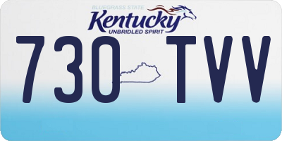 KY license plate 730TVV