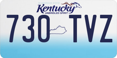 KY license plate 730TVZ
