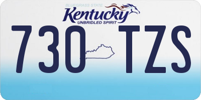 KY license plate 730TZS