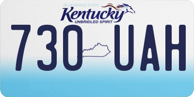 KY license plate 730UAH
