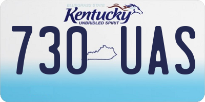 KY license plate 730UAS