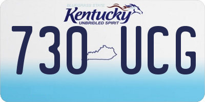 KY license plate 730UCG