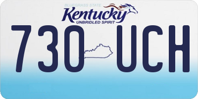 KY license plate 730UCH