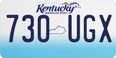 KY license plate 730UGX