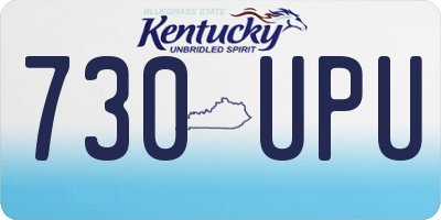 KY license plate 730UPU