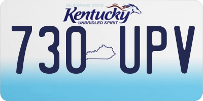 KY license plate 730UPV