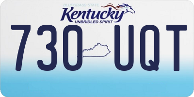 KY license plate 730UQT