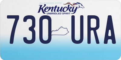 KY license plate 730URA