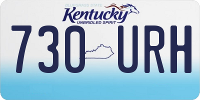 KY license plate 730URH