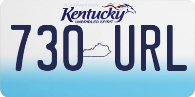 KY license plate 730URL
