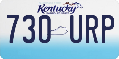 KY license plate 730URP