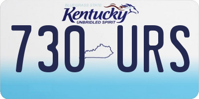 KY license plate 730URS