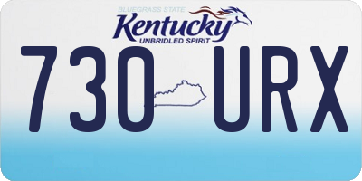 KY license plate 730URX