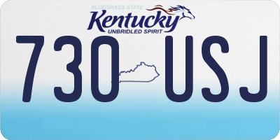 KY license plate 730USJ