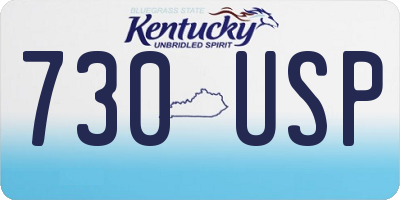KY license plate 730USP