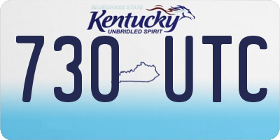 KY license plate 730UTC