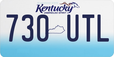 KY license plate 730UTL